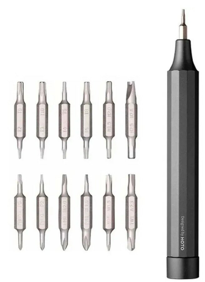 фото Отвертка электрическая Xiaomi Hoto Precision Screwdriver Kit 24 in 1 (QWLSD004) черная
