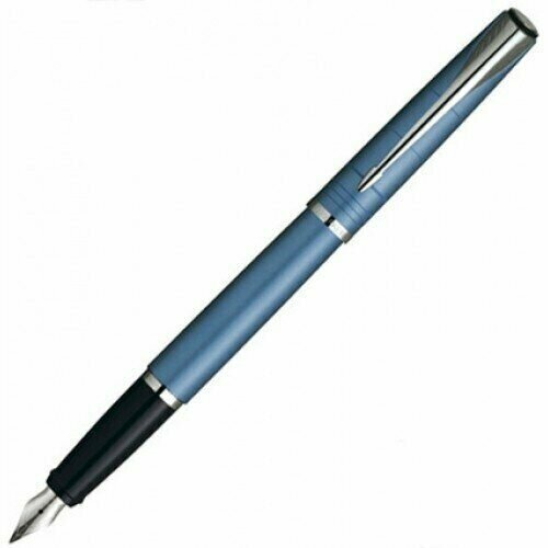 Ручка перьевая Parker Latitude F197, Slate Blue (Перо F) / Арт: S0674040 ручка перьевая parker urban core f309 nightsky blue ct перо f 1931598