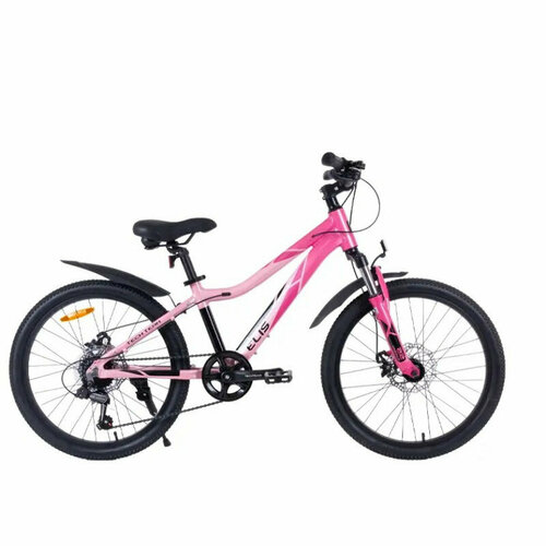 Подростковый горный MTB велосипед TechTeam Elis 24 disc 2024 рама 13 розовый NN012264 28830₽