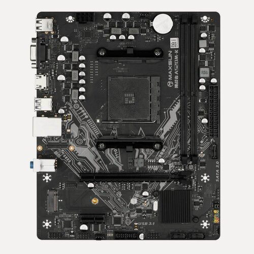 Изображение товара Материнская плата Maxsun MS-Challenger A520M-K AM4 A520 DDR4 mATX D-Sub/HDMI