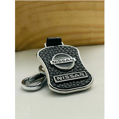 Брелок Nissan, зернистая фактура, Nissan, черный