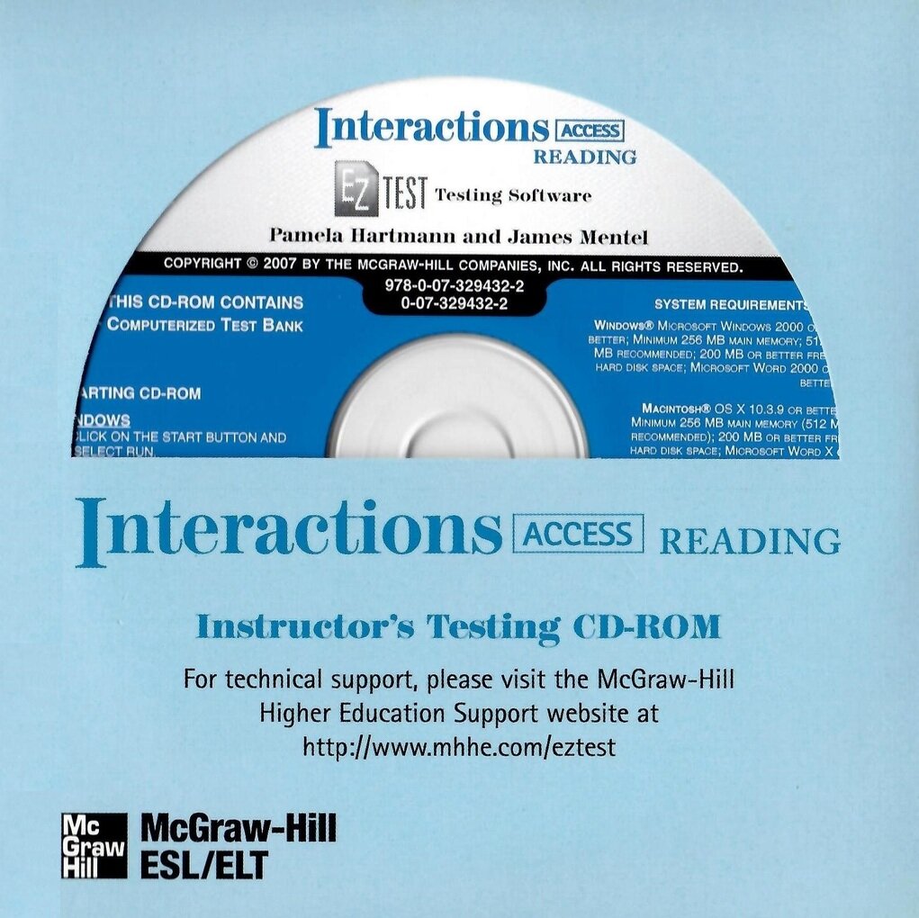 Interactions Access Reading/Writing EZ Test Generator 2007