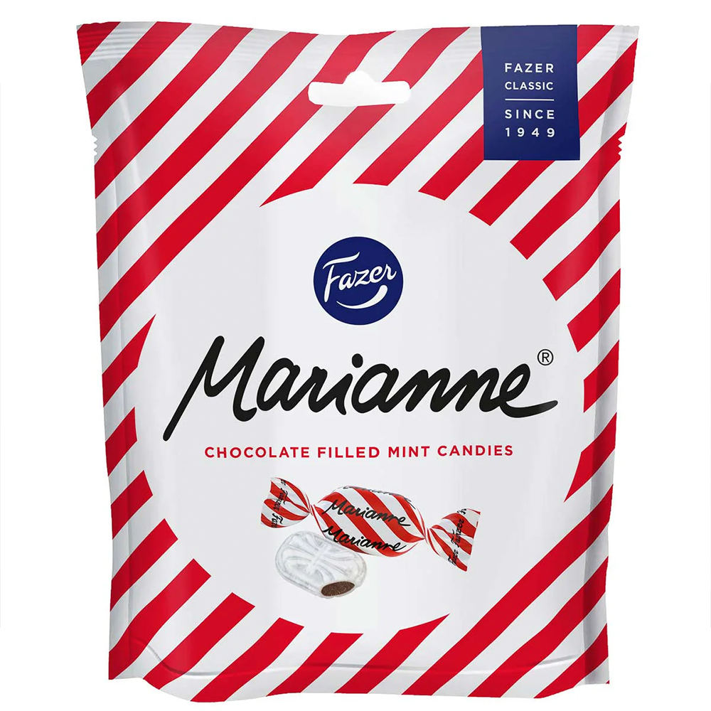 Карамельные конфеты Fazer Marianne со вкусом мяты и шоколада 120 г
