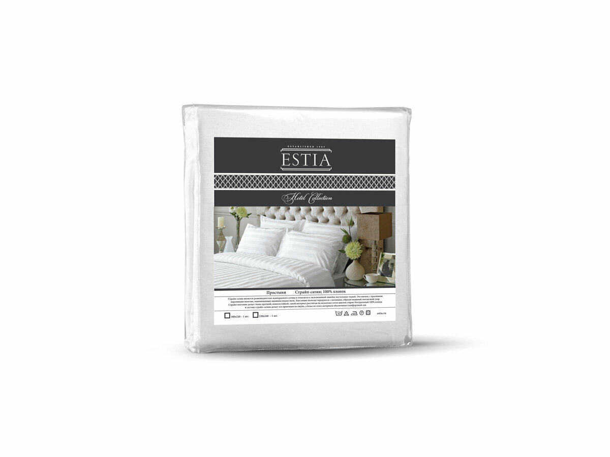ESTIA Простыня Hotel collection (180х220)