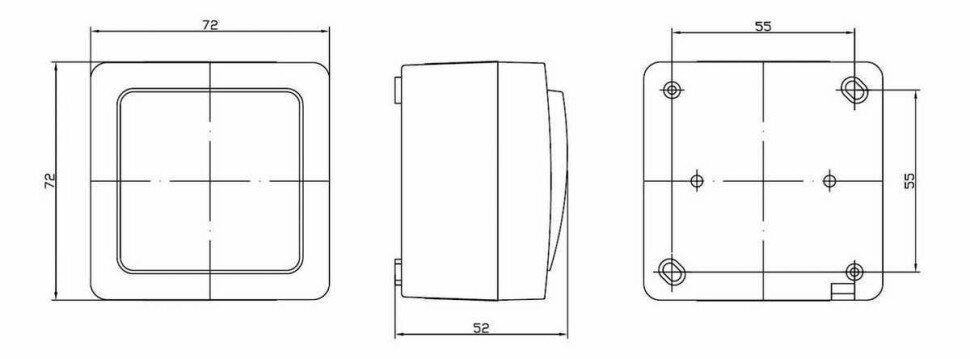 EVMP20-K01-10-54-EC ВС20-2-0-ГПБ Выключатель 2кл о/у IP54 (цвет клавиши:белый) ГЕРМЕС PLUS IEK - фото №14