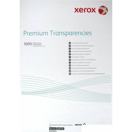 Пленка для печати Xerox прозрачная А4, 100 г/м2, 100 л 003R98198