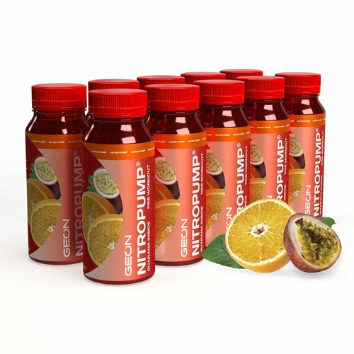 энергетический напиток витамин 22 cure flash 7 jours экстракты гуараны женьшеня маки перуанской 7 шт GEON Sport Nutrition NitroPump 240 мл (апельсин-маракуйя) 10 шт.