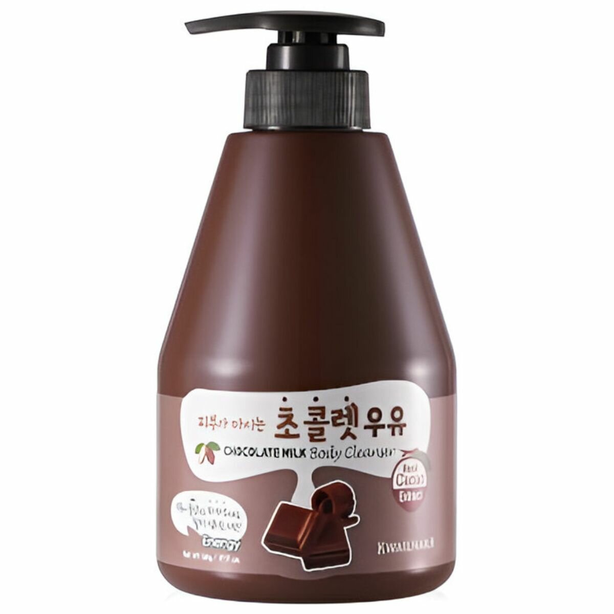 Гель для душа с ароматом шоколада Welcos Kwailnara Chocolate Milk Body Cleanser