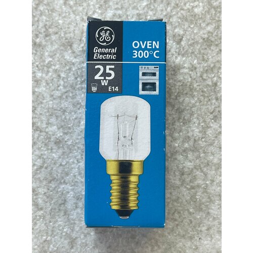 Жаростойкая лампа для СВЧ и духовок GE 300°C, 25 Вт, Е14, 160 Лм