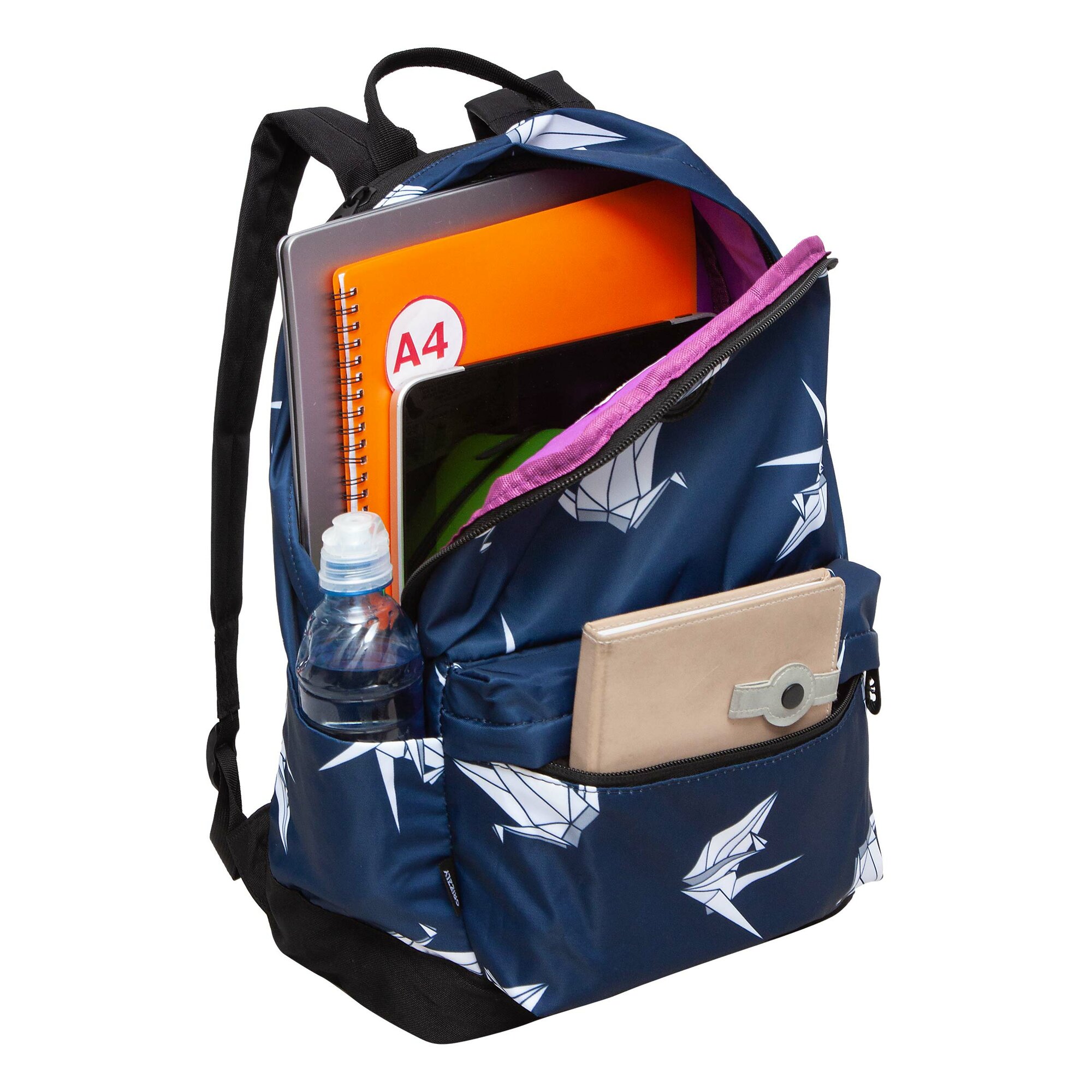 Легкий рюкзак городской GRIZZLY с карманом для ноутбука 13", одним отделением, размер L, женский RXL-322-10/1