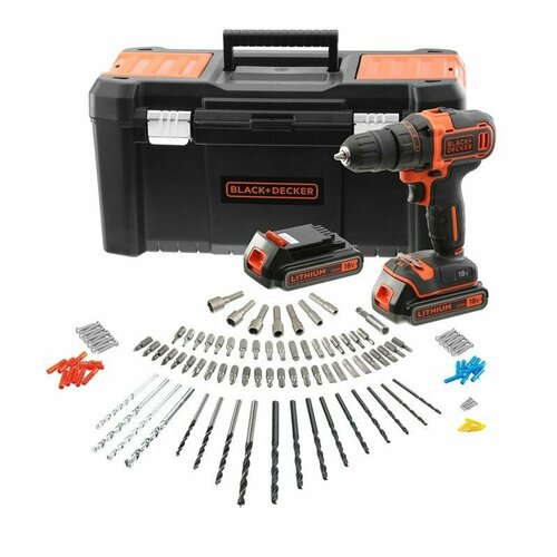 Дрель-шуруповерт Black Decker BCK186D2KA 18 в 2 х 2 Ач 22890₽