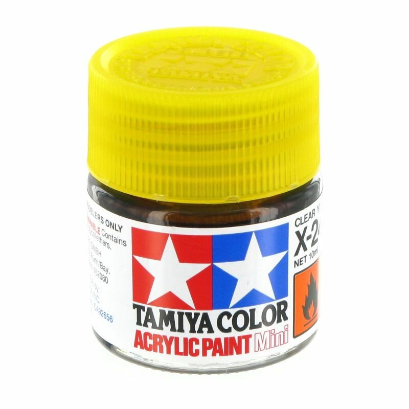 81524 X-24 CLEAR YELLOW GLOSS (жёлтый прозрачный глянцевый) акриловая краска объем 10мл.
