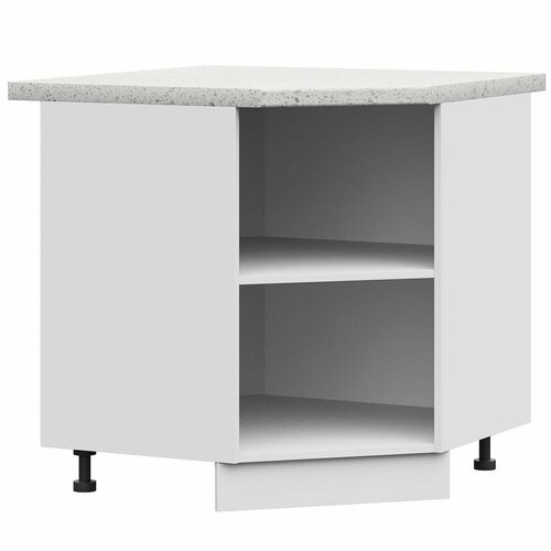 Корпус ШНУ 850 шкаф нижн угловой - Белый Без столешницы 5750₽