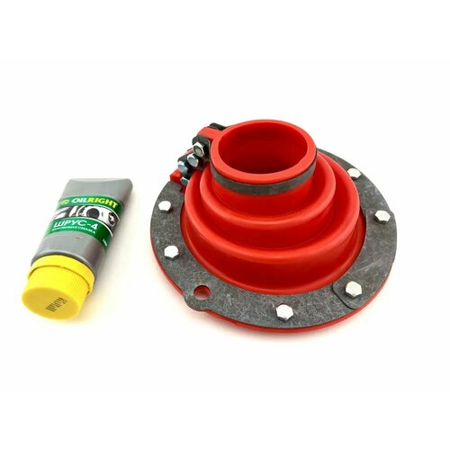 Пыльники поворотного кулака нового образца УАЗ с мостами Редукторный военный полиуретан красный 1 шт 1713₽