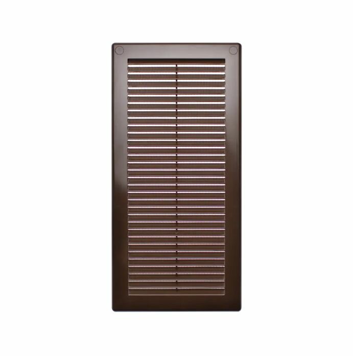Решетка вентиляционная Equation 150x310 мм пластик цвет коричневый