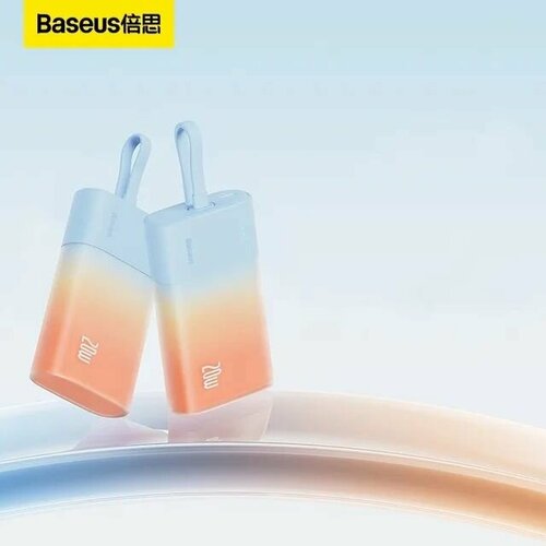 Внешний аккумулятор Baseus Popsicle Fast Charging Power Bank Type-C Edition 5200mAh 20W - Sunset Orange 3820₽
