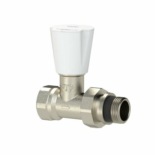 Вентиль для радиатора прямой с прокладкой латунь 12дюйм еврослот никель RTP 41410 2237₽