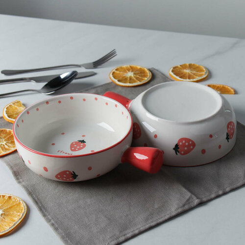 Салатники 2 шт 650 мл набор глубоких тарелок из фарфора 1099₽