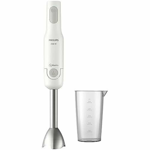 Ручной блендер PHILIPS ProMix с пластиковой планкой 650 Вт брызговик в комплект входит мерный стакан 1290300₽