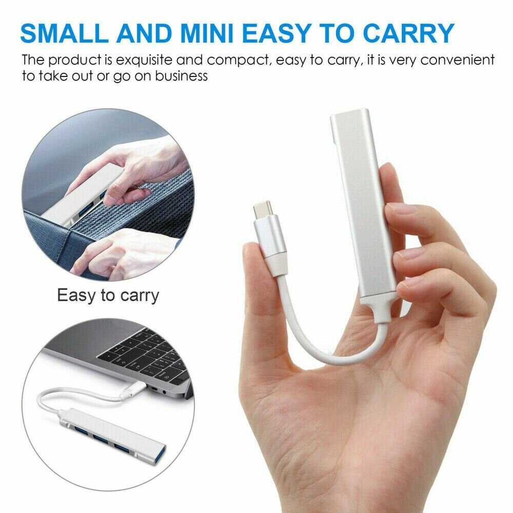 Хаб USB Type-C, 1 x USB 3.0 + 3 x USB 2.0 (ORIENT CU-323) — фото 1