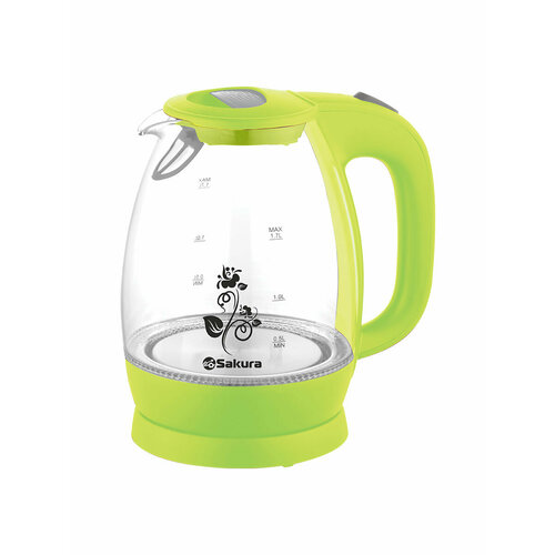 Электрический чайник SA-2715GR 17 из стекла 1807₽