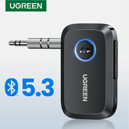 Изображение товара Bluetooth 5.3 ресивер Ugreen CM596 адаптер для автомобиля, AUX 3.5 mm