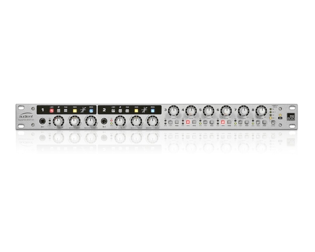 Audient ASP800 8-канальный микрофонный предусилитель, крепление в рэк