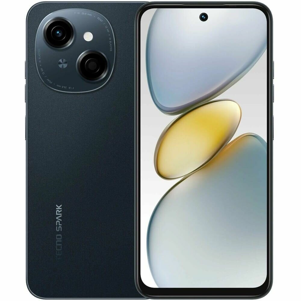 Смартфон Tecno Spark Go 1 3/64Gb Startrail Black/Чёрный. Товар уцененный
