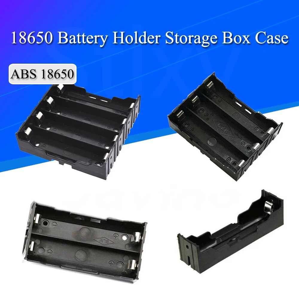 Чехлы для аккумуляторов Stlxy ABS 18650 1X 2X 3X 4X, 1x slot