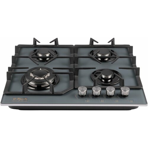 Варочная панель газовая 60 см Premium Газ-контроль Автоподжиг Турбо-конфорка WOK Закаленное стекло il Monte Linea Design BH-677D-LUXE 2385700₽