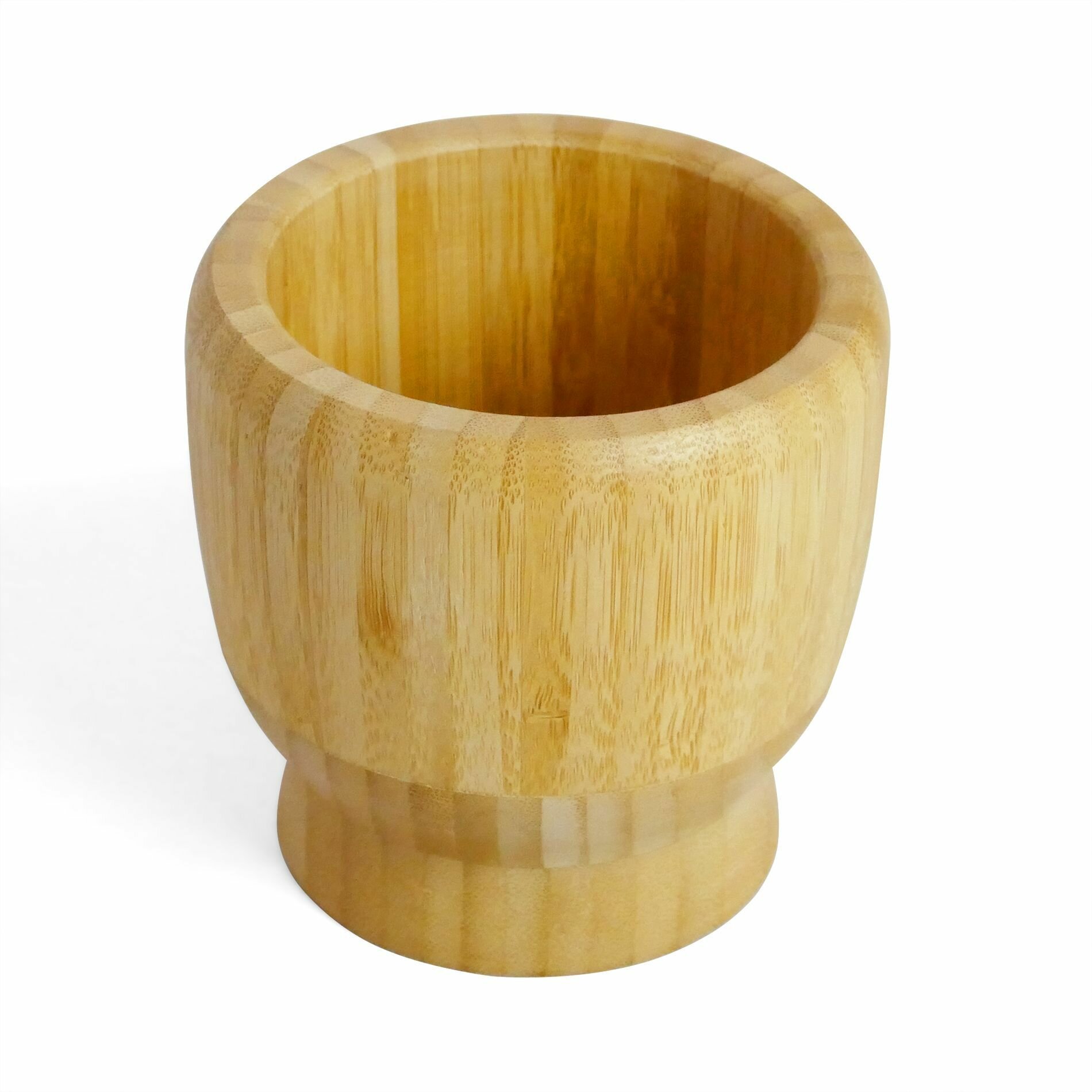 Ступка с пестиком, диаметр 10 см, высота 10 см, бамбук, Катунь. — фото 1