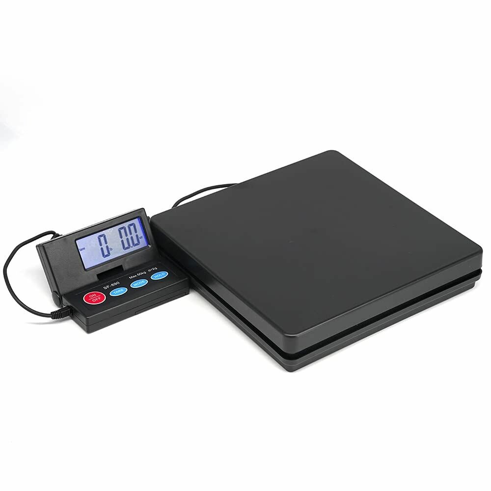 Электронные весы "Хладагент и Фреон", пластик, до 50кг, с выносным блоком, черные
