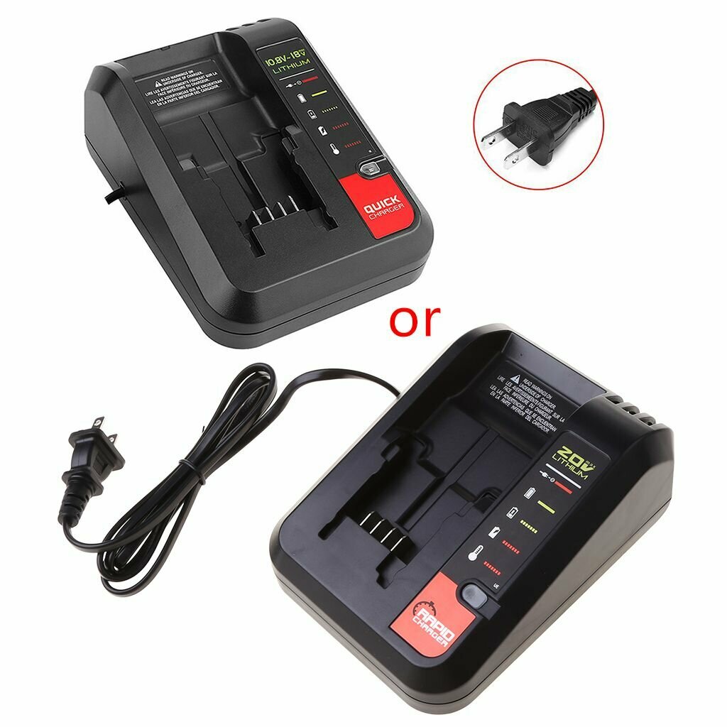 Зарядное устройство для аккумулятора Black Decker Porter-cable Stanley 108 18 В Li-ion LB20 LBXR20 PCC692L