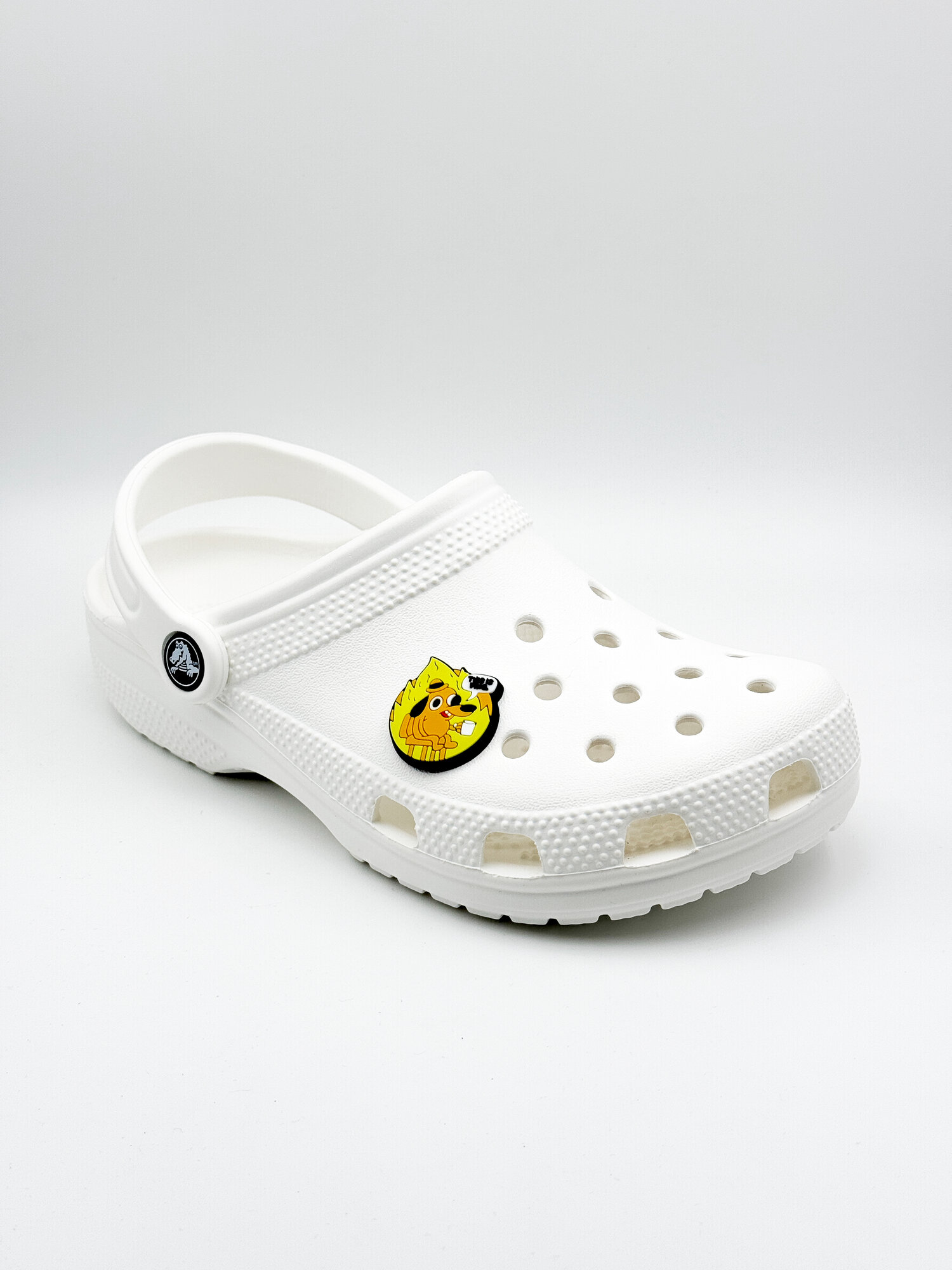 Украшения для обуви джибики("Мемы", "This is fine"), Джибитсы(1 штука) — фото 1