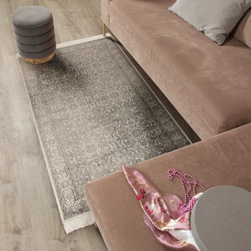 Ковер Isphahan 65x135 см вискоза 84413 цвет кремовый