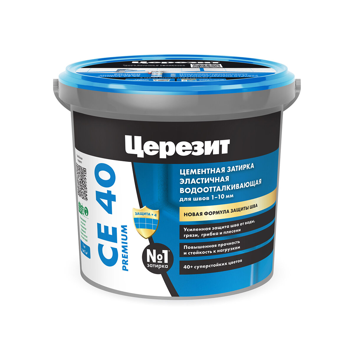 Затирка Ceresit се 40 №10 цвет Манхеттен ведро 1 кг