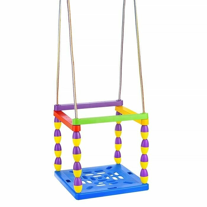 Качели детские навесные Юг-Пласт №1 пластик, до 30 кг, 32х32 см, 1,6 м (2006)