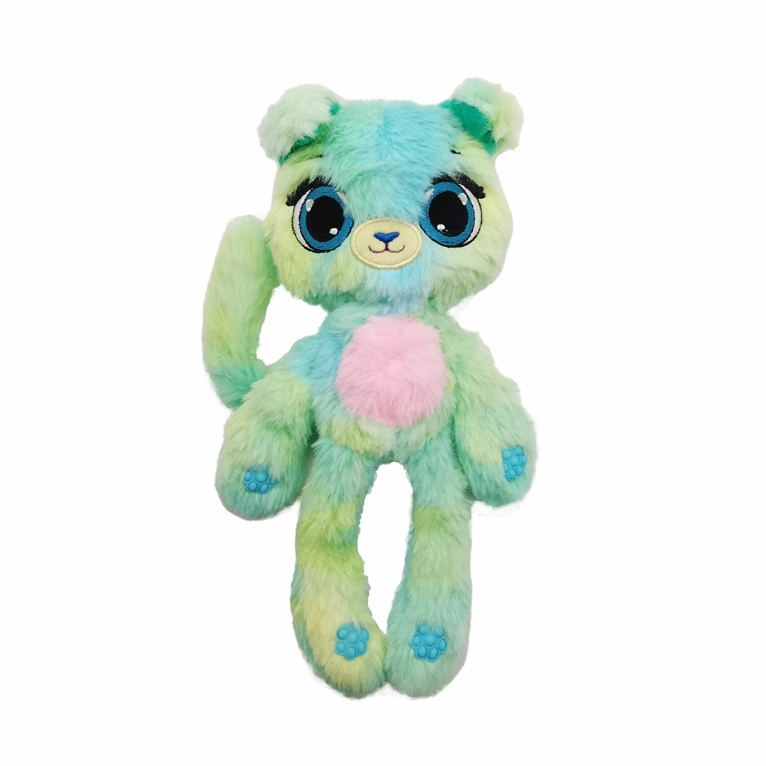 Мягкая игрушка BubblePops Черничный щенок 23 см, ароматизированная, лапки с функцией Pop It (2402005/2)