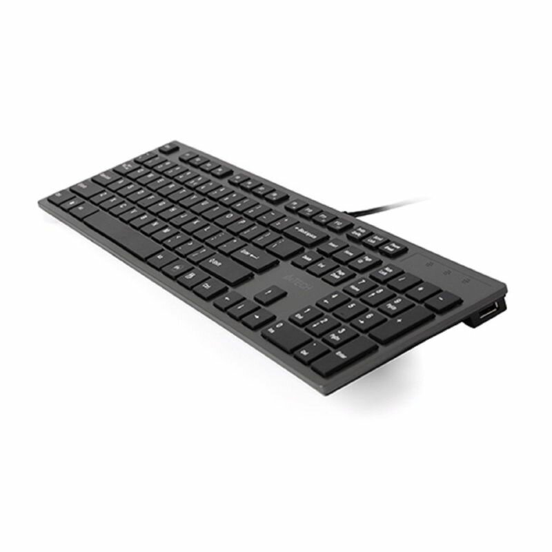 Клавиатура A4Tech Slim, A4, черно-серая, USB (KV-300H) — фото 1