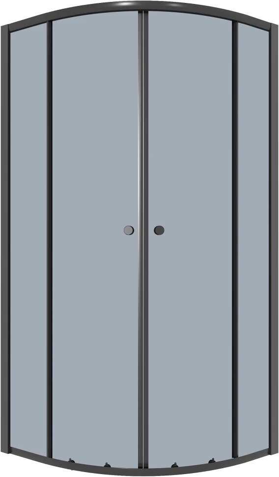Душевой уголок Niagara NG-1003-14T 775x775 см профиль черный матовый стекло тонированное