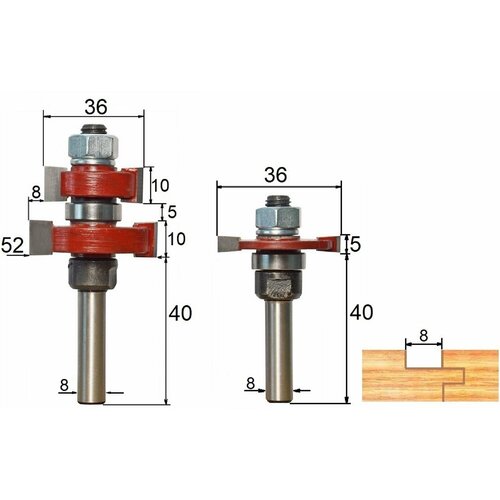 Фрезы для вагонки STS профиль