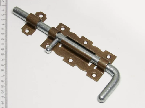 Изображение товара Задвижка дверная ноэз ЗД-110-Гб-SL, накладная, бр. металлик/цинк (30)