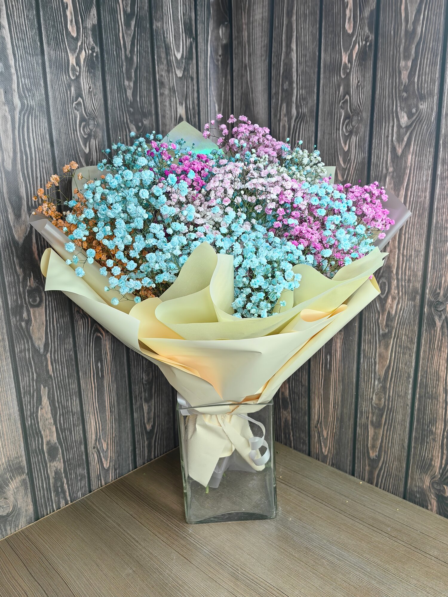 Букет "Радужная гипсофила"