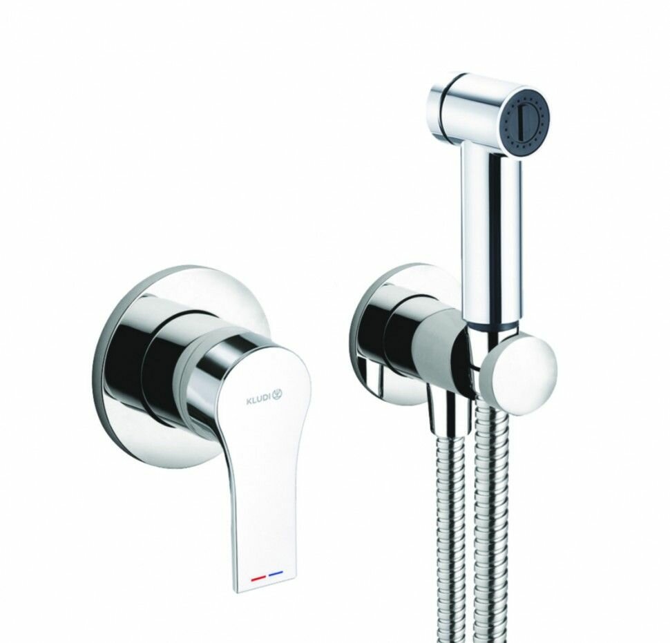 Гигиенический душ душ KLUDI ZENTA 489980565 со смесителем со встраиваемой частью, хром