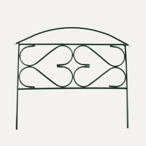 Изображение товара Ограждение декоративное, 50 × 315 см, 5 секций, металл, зелёное, «Дачный плюс», Greengo