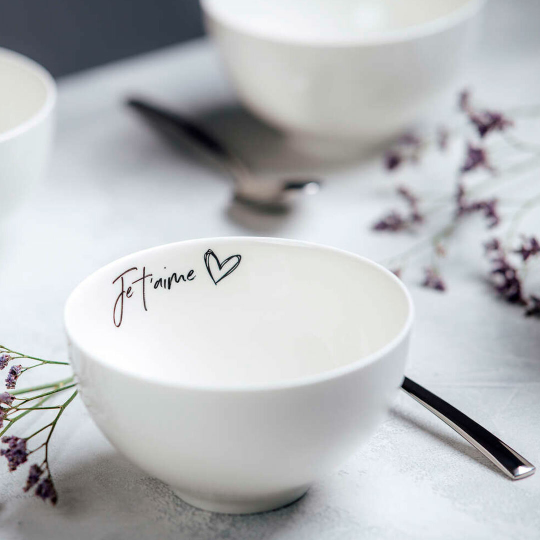 Миска 470 мл, Je t'aime, Statement, Villeroy & Boch, Премиум-Фарфор