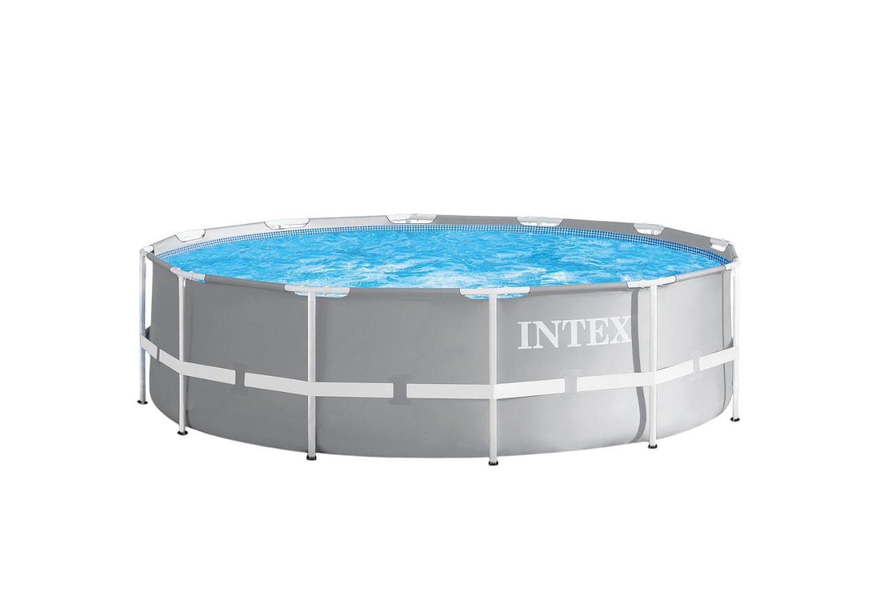 Бассейн каркасный Intex 26716NP PRISM FRAMETM 366х99 см 8592 л фильтр-насос лестница ремкомплект серый