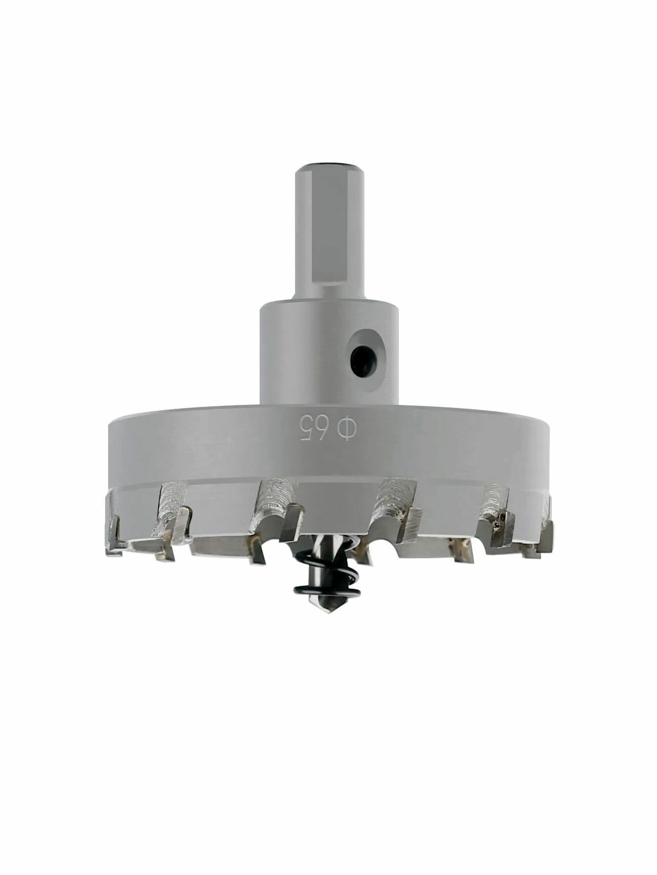 Коронка TCT с твердосплавными напайками для сверления по металлу диаметр 65 мм