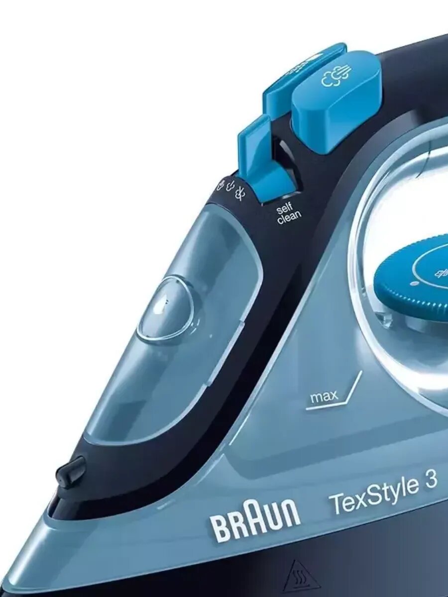 Утюг Braun TexStyle SI3050BL, мощность 2400Вт, металлокерамическая подошва — фото 1