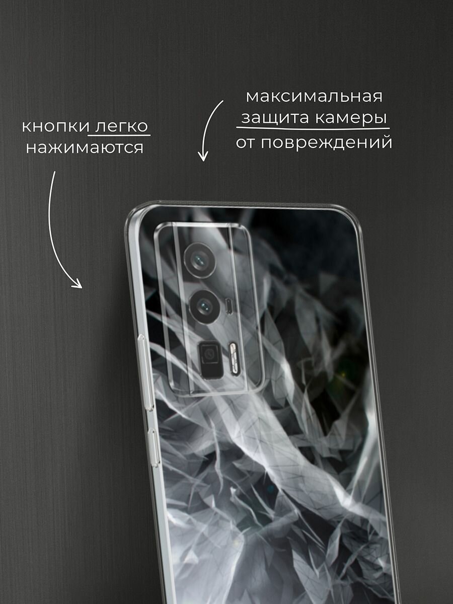 Чехол на Xiaomi Redmi K60/Poco F5 Pro / Редми К60/Поко F5 Pro с принтом "Абстракция 9" — фото 1